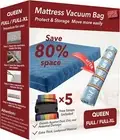 Queen/Full/Full-Xl Mattress Vacuum Bag for Moving and Storage, Vacuum Seal Compr