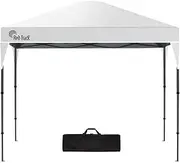 Red Track 3.6x2.2m Ultra Compact Folding Gazebo, Carry Bag, Portable Outdoor Popup Marquee for Camping Beach, White