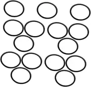 COMPUKAS 15pcs Trumpet Rubber Rings for Cornet Instruments Durable Deformation Muffler Stopper Lightweight and Easy to Carry for Noise Reduction and Tuning Tube Blockage Prevention