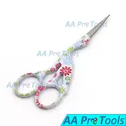 4.5" Floral Design Stainless Steel Sharp Tip Stork Scissors BTS-156