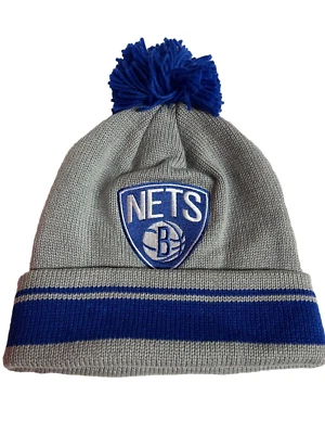 NBA Mens Vintage Mitchell & Ness Brooklyn Nets Winter Beanie One Size fits most