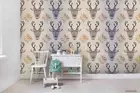 3D Elk Seamless Wallpaper Wall Mural Removable Self-adhesive 213