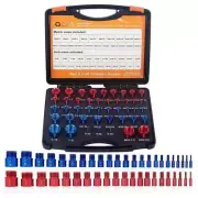 44pcs Nut and Bolt Thread Checker Standard & Metric Set Thread Identifier Gauge