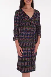 African Geo Wrap Dress--UTT-NS196