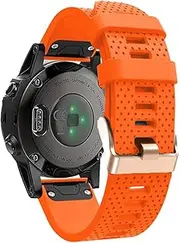 [ISOUDE] New Soft Silicagel Bracelet 20mm Wrist Strap for Garmin Fenix 5S 6S Smart watch band with Easy fit Quick Release Belt Wristband