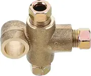 Brass Tee Fitting m for Vehicle Auto Brake Line Tee Connector Industrial Use