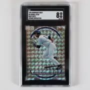 1996 Bowman's Best Derek Jeter Graded Card #3 Best Cuts Atomic Refractor - SGC 8
