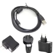 USB AC/DC Power Adapter Camera Battery Charger+PC cable For Nikon Coolpix P510