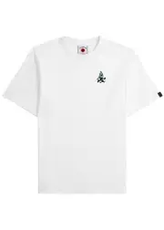 Ice Cream Skate Cone Embroidered Cotton T-shirt - White L