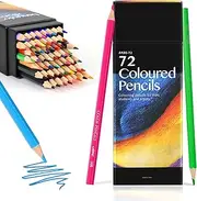 [Lychico] 72 Colouring Pencils Set，Professional Coloured Pencils for Adult Coloring Books, Soft Core, Ideal for Drawing Blending Shading, Color Pencils Set Adults Kids Beginners