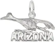 Sterling Silver Arizona Road Runner Charm by Rembrandt