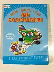 OOLY - 3D Colorables - Frequent Flyers Color/Inflate/Play - NEW