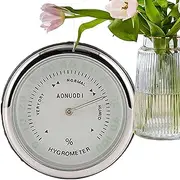 Dashboard Clock Stick On, Temperature Gauge Sensor 1.5inch, Vent Clip Clock for Car, RV, Boat, Home, Ideal for Outdoor Camping and Vehicle Interiors, No Slippage on Curves