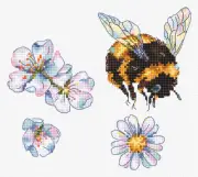 LetiStitch Counted Cross Stitch Kit Furry Bumblebee L8820