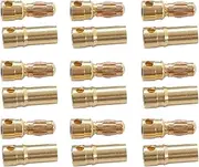 30 Pairs Banana Connectors Plugs, Gold Plated Brass Male Female Connector Plug Set, CNC Process Technology, High Conductivity, Corrosion Resistant, for Drone, Remote Control