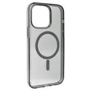 iPhone 14 Plus Heavy Duty Shiny Glitter Clear Case Cover - Scratch Resistant, MagSafe Compatible, Screen & Camera Lens Protection - Clear Black