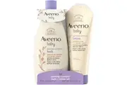 Aveeno Baby Calming Comfort Bath & Lotion Set with Natural Oat Extract, Lavender & Vanilla
