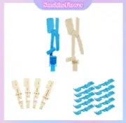 Dental X-Ray Universal Film Holder Plastic Snap Radiograph Clip White/Blue