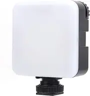 LED Fill Light, 5W 650lm 3200K-6500K RGB 10 Level Adjustable LED Video Lamp 1/4in/Cold Shoe Mouth Photography Fill Light Lamp