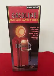 Gasoline Pump Night Light Alarm & Digital Clock Marksman Pacific Pride Replica