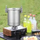 Camping Cooking Pot Large Capacity Cookware Kitchen Tools Practical Non Stick