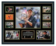 Ash Barty 2019 French Open Winner Signed Poster Limited Edition Framed
