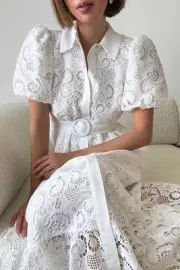 Decjuba DAPHNE LACE MIDI DRESS Size 12 RRP $249.95