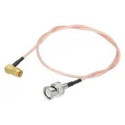 RG316 Coaxial Cables SMA Male Right Angle to BNC Male 1.6FT Orange 1Pcs