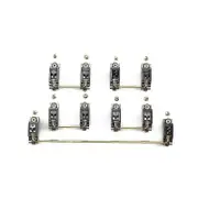 V2 PCB Mount Screw-in Stabilizers Translucent Smokey Black Gold Plated 2u 6.25u