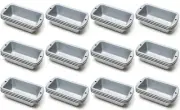 Wilton 3-Piece Recipe Right Non-Stick Mini Loaf Pan Set, 5 ¾" x 3" (12-Pack)