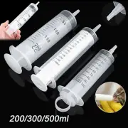200-500ML Reusable Big Large Plastic Hydroponics Nutrient Measuring Syringe