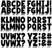 18 Sheets Letter Stickers Large 2.5 Inch Vinyl Self Adhesive Alphabet ABC Stickers Bulletin Board Letters Set for Boho Classroom Decor Poster Board Mailbox Craft Home Door Wall Decor (Black)