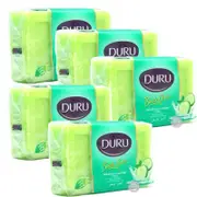 5x Duru® Body Bar Soap Refreshing Cucumber Scent Natural Herbal Blend 140g