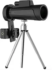 10x42 Monocular Telescope, BAK4 Prism Portable and Compact, with Smartphone Adapter and Tripod for Outdoor Bird Watching