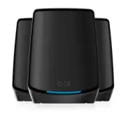 NETGEAR Orbi Tri-Band WiFi 6 Mesh System (RBK863SB) – Router with 2 Satelli