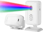 Meichoon Wireless Motion Sensor Alarm Home Security Alert System Doorbell for Front Door Indoor Room Entry Driveway Mailbox with 1 Sensor and 2 Receiver