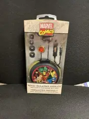 Marvel Comics Noise Isolating Earbuds With Bulid In Microphone And Case