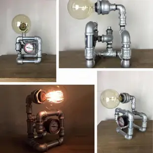 【曙】工業風檯燈 水管桌燈 舞感機器人造型檯燈 工業風 loft