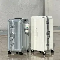 在飛比找樂天市場購物網優惠-亞馬遜 鋁框行李箱 32吋大容量旅行箱 女鋁框拉桿箱 行李箱
