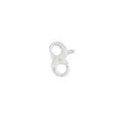 Sterling Silver Extra Small Double Opening Infinity Lobster Clasp 5x10mm #99964