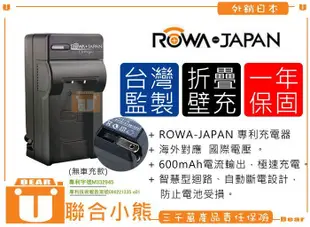 【聯合小熊】ROWA JAPAN 充電器 Sony NP-BX1 WX300 WX350 WX500 HX300