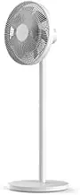 Smart Standing Fan 2 Voice Control Dual Blades for a Natural Breeze All Around Cooling DC Motor 100-level Speed