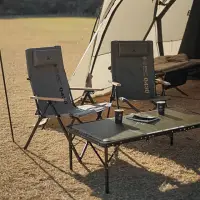 在飛比找momo購物網優惠-【KZM】KZM 個性木手把四段可調折疊椅(KZM/KAZM