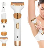 [Gupcaqosjw] Electric Shaver | USB Rechargeable Woman Electric Shaver | Four Heads Dry Wet Use Female Hair Remover Tool for Traveling, Swim Ready, Bridal Prep, Dating