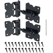 90 Degree Self Closing Gate Hinges, Heavy Duty Door Hinges Gate Hardware Kit ...