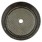 Scotch 14" Tempered Glass Circular Bathroom Vessel Sink in Brushed