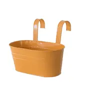 Colorful Hanging Flower Pots Removable Hook Wall Fence Bonsai Plants Tub Pots Flower Holders Home Ba