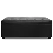 PU Leather & Fabric Storage Ottomans 7 Colours