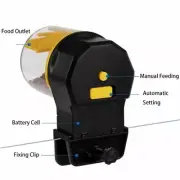 Automatic Fish Feeder Battery Powered Fish Tank Food Dispenser With 12/24h Timer