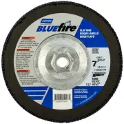 Norton 77696090094 7x5/8-11” BlueFire R884P ZA HD Type 27 Flap Discs 80G 10 pk